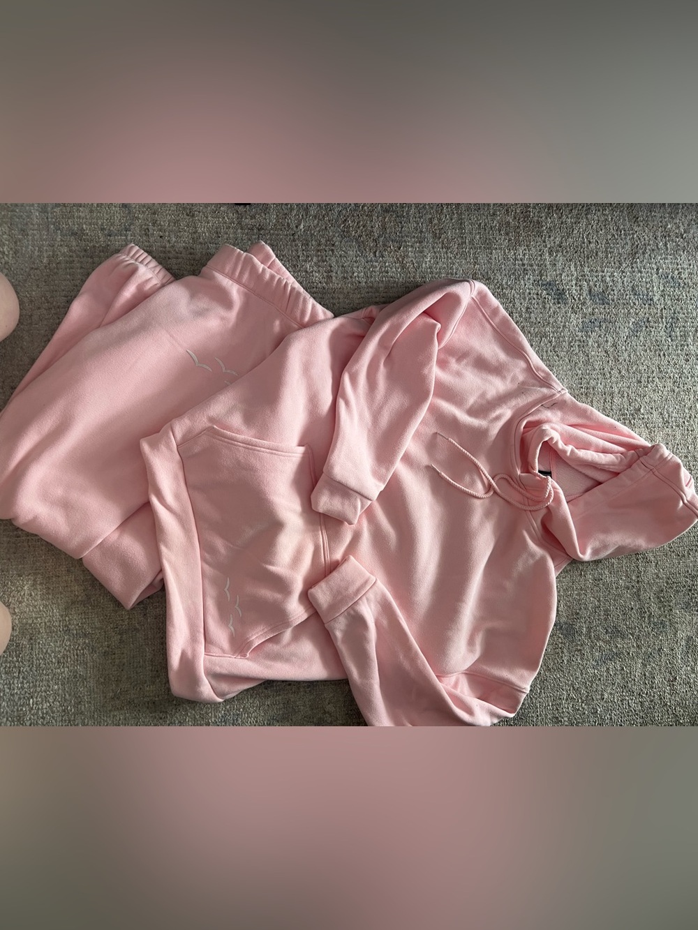 LAZY PANTS ultra soft pink sweatset